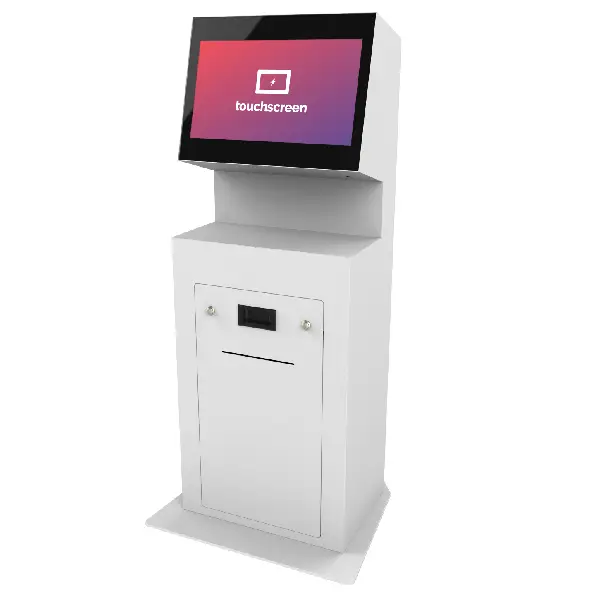 Touchscreen Registration Kiosks White